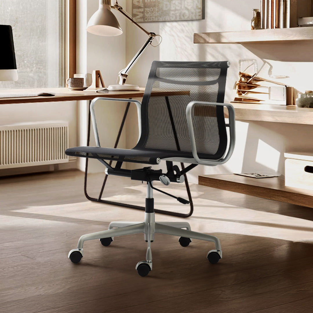 Silla EA117, aluminio satinado
